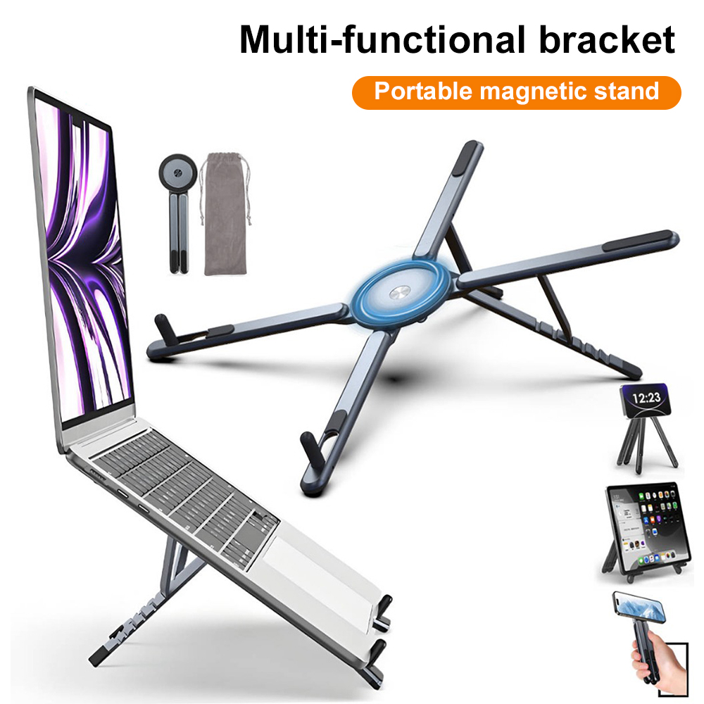Laptop Stand - Support de téléphone magnétique portable et