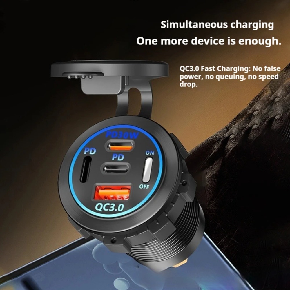 Chargeur de voiture 83W PD QC3 - Usb C Hub avis et prix