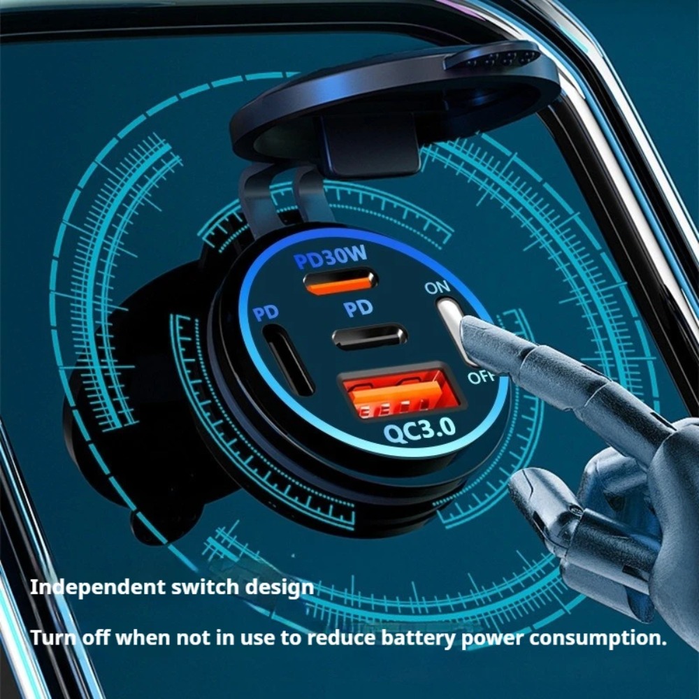Chargeur de voiture 83W PD QC3 - Usb C Hub avis et prix
