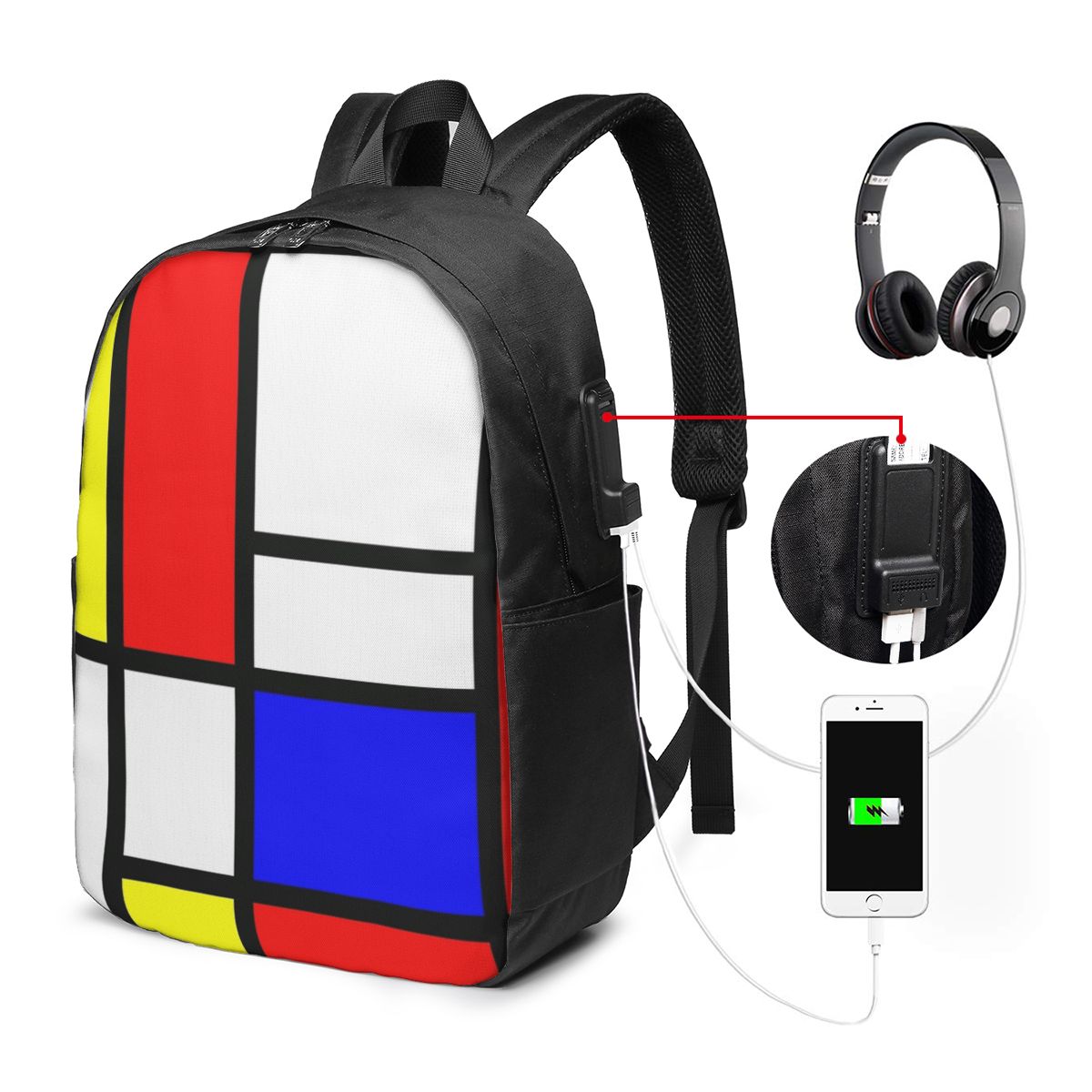 Piet Mondrian Composition Sac  - Laptop Bag avis et prix