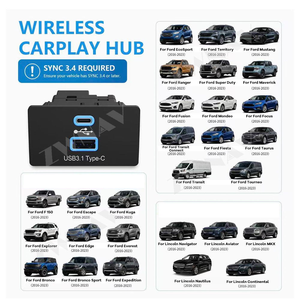 Adaptateur sans fil CarPlay An - Usb C Hub avis et prix