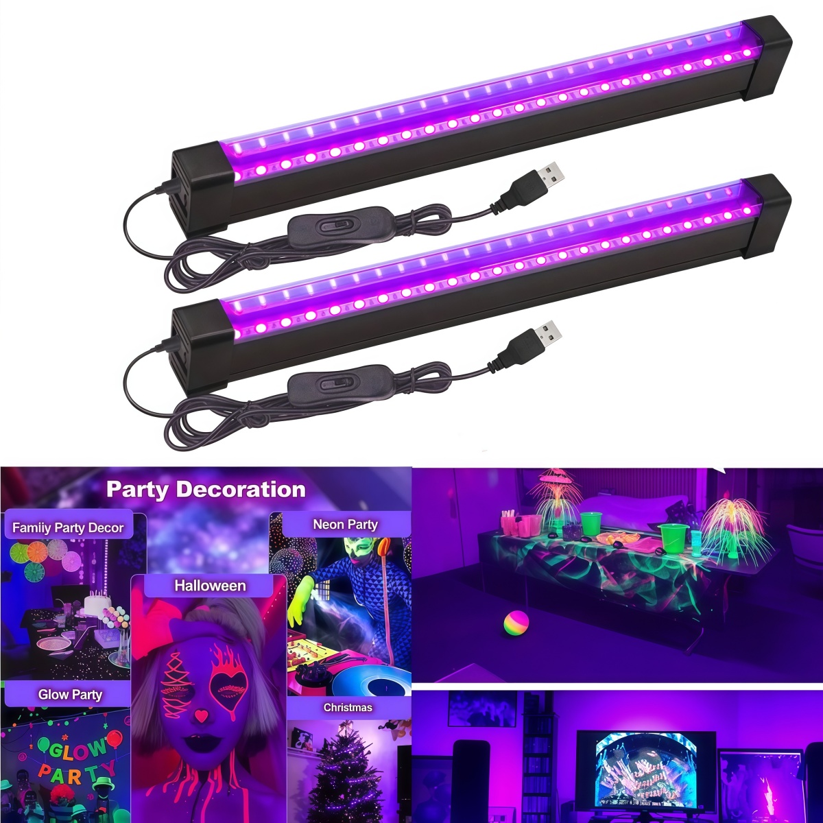 Tube lumineux noir 5W/10W USB, - Usb Hub avis et prix