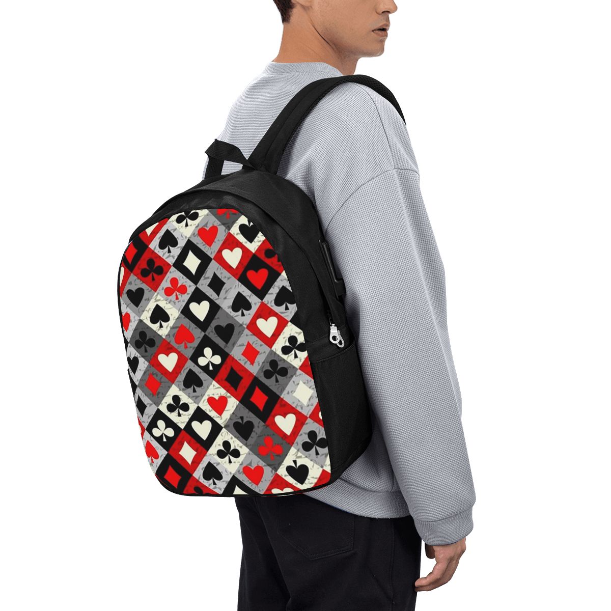 Sac à dos imprimé cartes à jou - Laptop Bag avis et prix