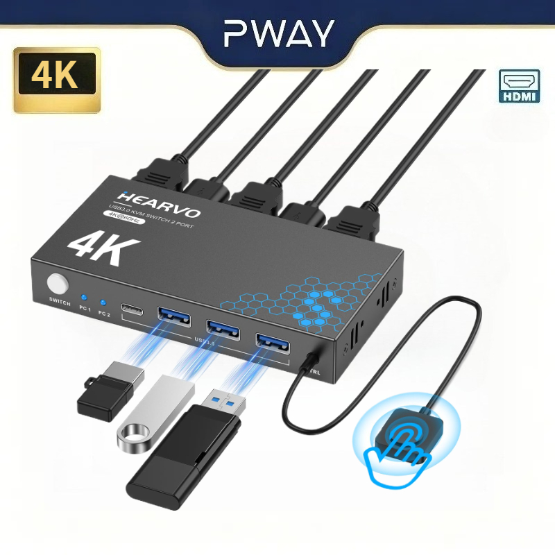 Commutateur KVM USB 3.0 HDMI 4 - Laptop Mouse avis et prix