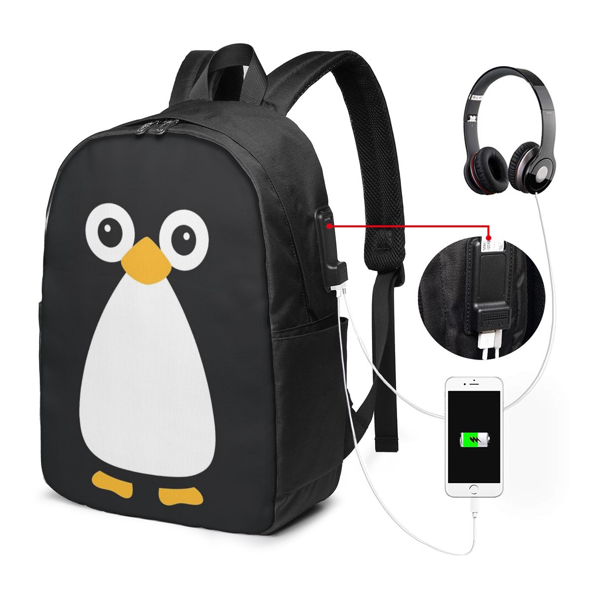 Sac à dos pingouin mignon en f - Laptop Bag avis et prix